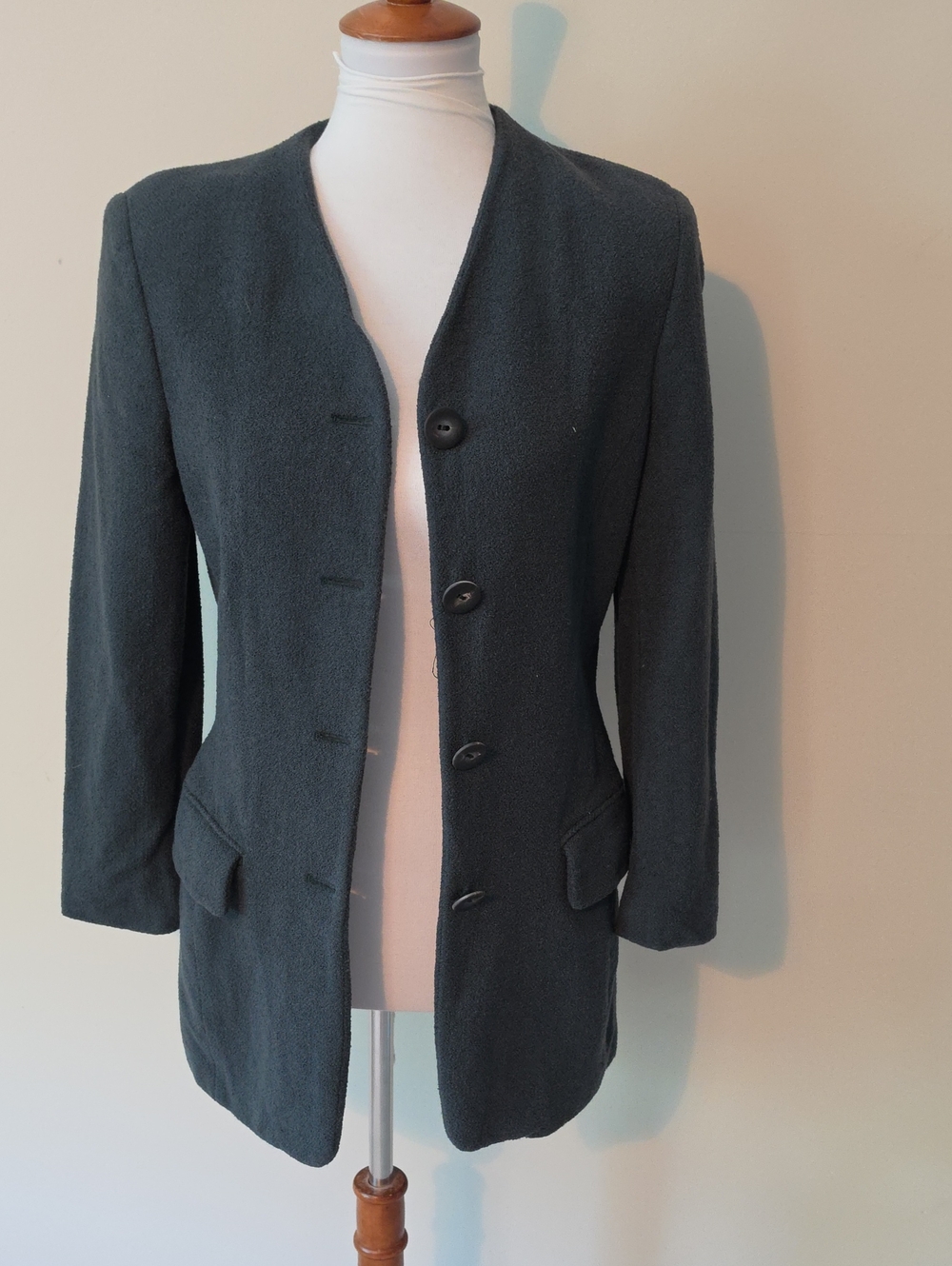 Les Copains Made In Italy Elegant Dark Green Blazer Jacket Vintage